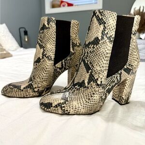Sam Edelman Snakeskin Booties